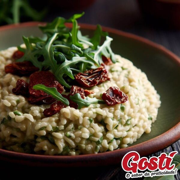 Risoto de Rúcula com Tomate Seco