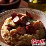 Risoto de Linguiça Toscana com Bacon